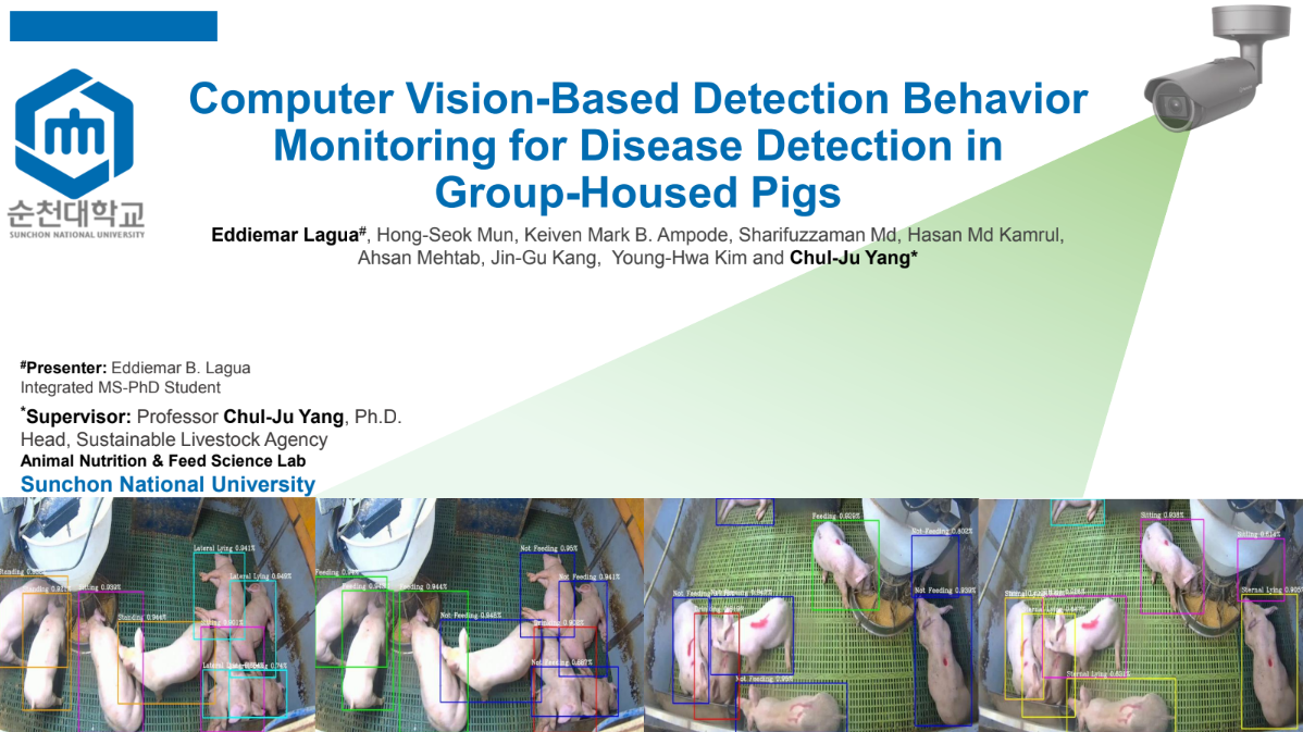 [세미나] Computer Vision-based Behavioral Monitoring for Disease Detection in Group-housed Pigs 첨부 이미지