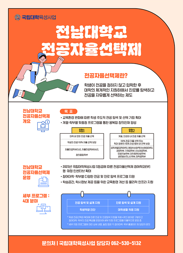 전남대학교 전공자율선택제 대표이미지